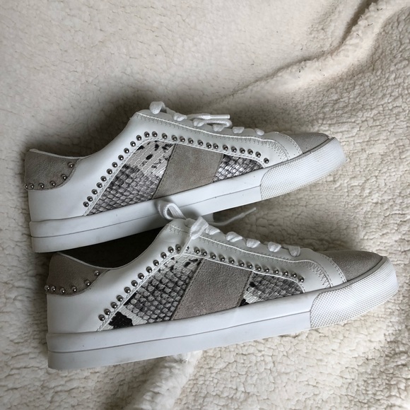 Zara Shoes - Zara suede and snakeskin sneakers Sz 40